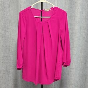 Pleione Fuchsia Blouse
